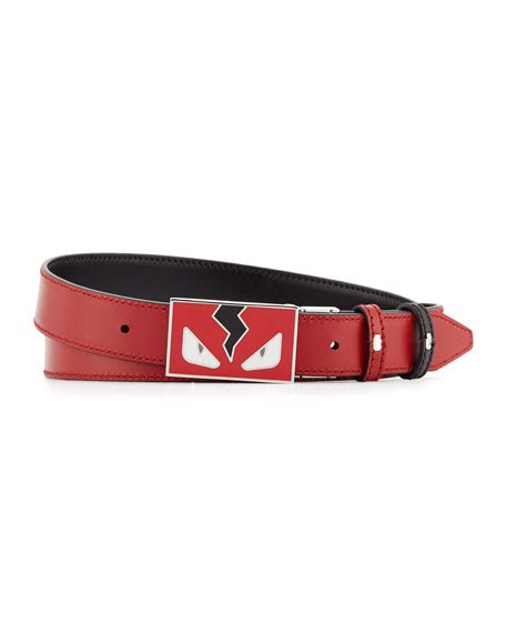 red fendi eyes belt